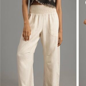 Reese smocked pull-on barrel pant